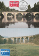 Carte Maximum - Belgique - EUROPA - 1984 Ponts - La Gleize / Chiny - 1981-1990