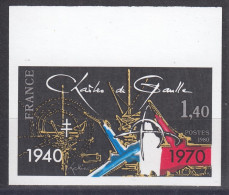 FRANCE : 1980 - DE GAULLE N° 2114a NON DENTELE NEUF ** LUXE SANS CHARNIERE - 1971-1980