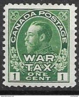 1915 Canada Mint Hinge Trace * 13 Euros - Sellos De Impuesto De Guerra