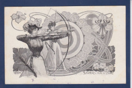 CPA Tir à L'arc Femme Woman Art Nouveau Non Circulé Par Tamagno - Tiro Al Arco