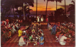 A LUAU  BENEATH THE STARS WITH THE SUNSET AND FLAMING AT QUEEN'S SURF WAIKIKI - Honolulu