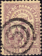 DANEMARK / DENMARK - 1887 (2 Dec) - COPENHAGEN Lauritzen & Thaulow Local Post 3øre Pale Violet - VF Used -b - Lokale Uitgaven
