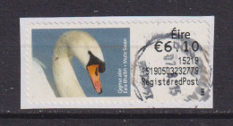 IRELAND  -  2014 Mute Swan SOAR (Stamp On A Roll)  CDS  Used On Piece As Scan - Usados