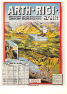Rigi - Arth Goldau  Bahn 1899  WERBUNG Plakat - Plakatsammlung Kunstgewerbeausstellung Zürich - Arth