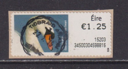 IRELAND  -  2014 Mute Swan SOAR (Stamp On A Roll)  CDS  Used On Piece As Scan - Used Stamps