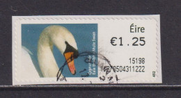 IRELAND  -  2014 Mute Swan SOAR (Stamp On A Roll)  CDS  Used On Piece As Scan - Used Stamps