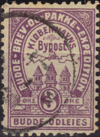 DANEMARK / DENMARK - 1887 (2 Dec) - COPENHAGEN Lauritzen & Thaulow Local Post 3øre Violet - VF Used -c - Local Post Stamps