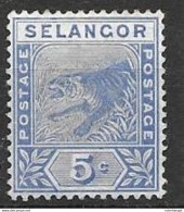 1892 Mh * 32 Euros Selangor Tiger - Selangor