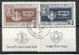1949 Israel VFU 345 Euros - Gebruikt (met Tabs)