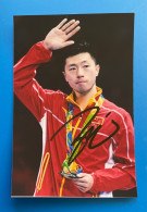 Table Tennis Olympic Gold Medalist Ma Long Original Autographi!! - Tenis De Mesa