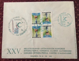 TURKEY,TURKEI,TURQUIE ,1956 INTERNATIONAL CONGRES AGAINIST ALCOHOLISM CONGRES,,FDC - Storia Postale