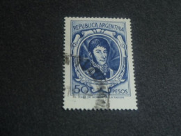 Republica Argentina - Général José De San Martin - 50 Pesos - Yt 552 - Bleu-gris Et Bleu-noir - Oblitéré - Année 1954 - - Usati