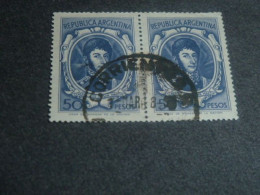 Republica Argentina - Général José De San Martin - 50 Pesos - Yt 552 - Bleu-gris Et Bleu-noir - Oblitérés - Année 1954 - - Usati