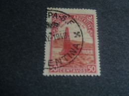 Republica Argentina - Productions Pétrole - 50 Centavos - Yt 379 - Rouge Et Orange - Oblitéré - Année 1935 - - Oblitérés