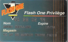 CARTE-MAGNETIQUE-FIDELITE-1994-FLASH ONE PRIVILEGE-TBE- - Exhibition Cards