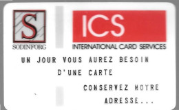 CARTE-MAGNETIQUE-PUB1994-ICS-International CARD Services-TBE- - Cartes De Salon Et Démonstration