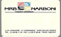 CARTE-PUB1994-MRB NARBONI-Fab Cartes-TBE- - Tarjetas De Salones Y Demostraciones