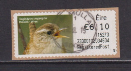 IRELAND  -  2014 Wren SOAR (Stamp On A Roll)  CDS  Used On Piece As Scan - Usados