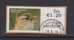 IRELAND  -  2014 Wren SOAR (Stamp On A Roll)  CDS  Used On Piece As Scan - Usados