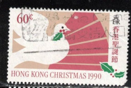 HONG KONG Scott # 579 Used - Christmas 1990 - Used Stamps