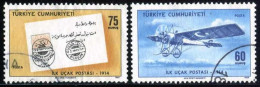 Türkiye 1969 Mi 2152-2153 First Airmail Flight, 55th Anniversary - Gebruikt