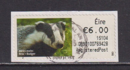 IRELAND  -  2014 Badger SOAR (Stamp On A Roll)  CDS  Used On Piece As Scan - Used Stamps