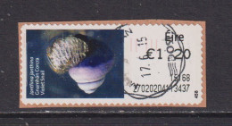 IRELAND  -  2014 Violet Snail SOAR (Stamp On A Roll)  CDS  Used On Piece As Scan - Usados