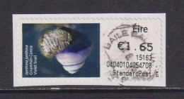 IRELAND  -  2014 Violet Snail SOAR (Stamp On A Roll)  CDS  Used On Piece As Scan - Usados