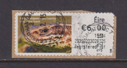 IRELAND  -  2014 Viviparous Lizard SOAR (Stamp On A Roll)  CDS  Used On Piece As Scan - Used Stamps