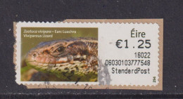 IRELAND  -  2014 Viviparous Lizard SOAR (Stamp On A Roll)  CDS  Used On Piece As Scan - Used Stamps