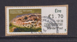 IRELAND  -  2014 Viviparous Lizard SOAR (Stamp On A Roll)  CDS  Used On Piece As Scan - Oblitérés