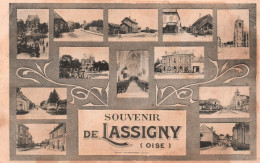 Souvenir De Lassigny (Oise) - Multi-vues - 191X - Voyagée - Lassigny