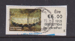 IRELAND  -  2014 Scallop SOAR (Stamp On A Roll)  CDS  Used On Piece As Scan - Usados