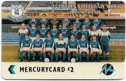 UK (Paytelco) - Football Clubs - Everton Team Photo - 5PFLE - 2.050ex, Used - [ 4] Mercury Communications & Paytelco