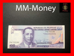 PHILIPPINES 100 Piso  1987  P. 172  "sig. Aquino - Fernandez"   *black Serial PA*     XF - Philippines
