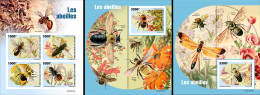 Niger 2022, Animals, Bees, 4val In BF+2BF IMPEFORATED - Abeilles