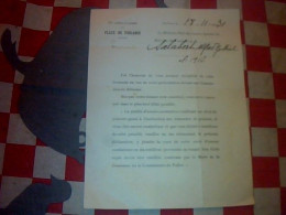 Militaria Document Demande De Reforme Au 17 -ème Corps D'armée De Toulouse D'un Ancien Combattant  1931 - Documents