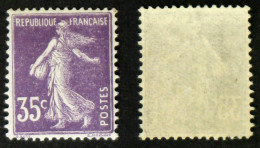 N° 142 35c Violet SEMEUSE TB Neuf N** Cote 30€ - 1906-38 Säerin, Untergrund Glatt
