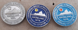 Mountaineering Expedition GRONLAND 1978 PD Zasavje Alpinism,  Slovenia Ex Yugoslavia Pins - Alpinismus, Bergsteigen