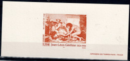 FRANCE 2004 100TH ANNIVERSARY OF THE DEATH OF JEAN LEON GEROME DELUXE BLOCK PROOF MI No 3804 MNH VF!! - Probedrucke, Nicht Ausgegeben, Experimentelle Vignetten