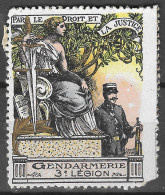 WWI WW1 Vignette Cinderella Delandre 3° LEGION GENDARMERIE MNH** GOMME ORIGINALE RARE Extra Fine - Cinderellas