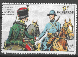 WWI WW1 Vignette Cinderella Delandre 9ème Régiment De Hussards MNH** GOMME ORIGINALE RARE Extra Fine - Cinderellas