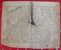 Carte Des états Du Nord De L'atlas D'Edme Mentelle Et Chanlaire De 1818. Russie Suède Dannemarck Danemark Prusse Pologne - Cartes Géographiques