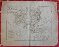 Carte De L'Asie De L'atlas D'Edme Mentelle. 1819. Tartarie Chine China Inde Borneo Philippines Arabie Perse Tibet Java - Cartes Géographiques