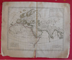 Carte Du Monde Connu De L'atlas D'Edme Mentelle Et Chanlaire De 1822. Gallia Italia Numidia Hispania Armenia - Cartes Géographiques