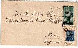 Trieste AMG FTT  1947  Busta  Spedita To England, - Poststempel