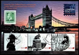 New Zealand 2010 London Exhibition ANZAC Minisheet Used - Used Stamps