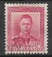 NUOVA ZELANDA  1938-47   EFFIGE DI GIORGIO VI SERIE ORDINARIA UNIF. 283  USATO VF - Gebraucht