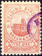 DANEMARK / DENMARK - 1888 - KOLDING Local Post 3 øre Rose - VF Used -b - Emissions Locales