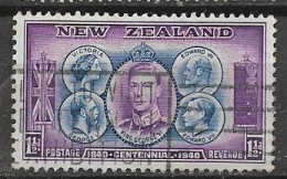 NUOVA ZELANDA  1940 CENTENARIO DELLA SOVRANITA' BRITANNICA  UNIF. 295   USATO VF - Used Stamps